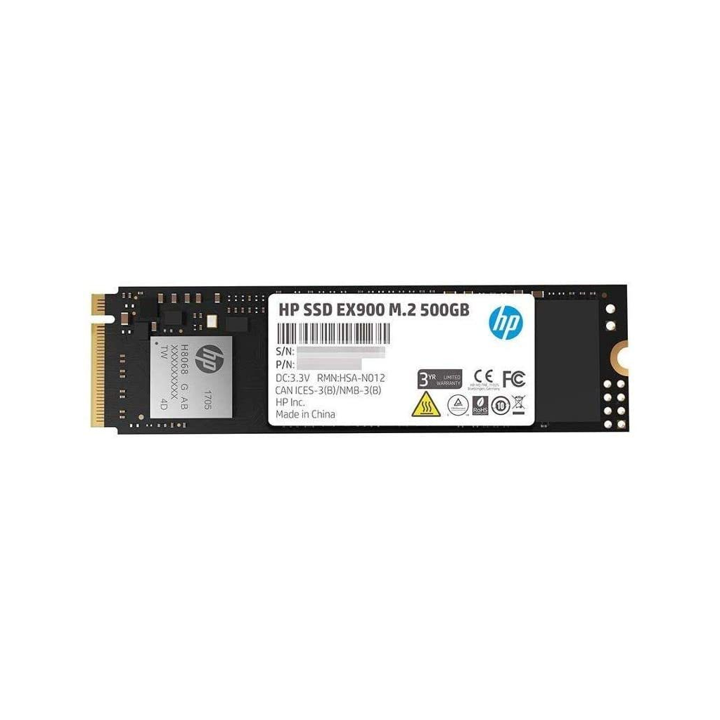 HP%202YY44AA,%20EX900,%20500GB,%202100-1500Mb/s,%20Gen3,%20NVMe%20PCIe%20M.2,%203D%20NAND,%20SSD