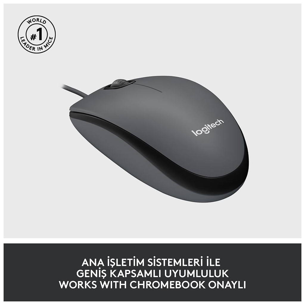 LOGITECH%20910-006652,%20M100%20Siyah,%20USB%20Kablolu,%201000dpi,%20Optik,%203%20Tuşlu,%20Mouse