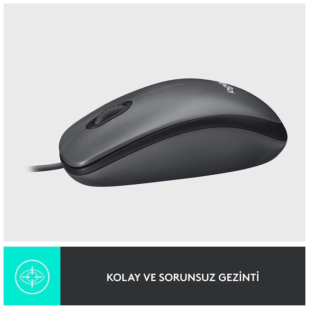 LOGITECH%20910-006652,%20M100%20Siyah,%20USB%20Kablolu,%201000dpi,%20Optik,%203%20Tuşlu,%20Mouse