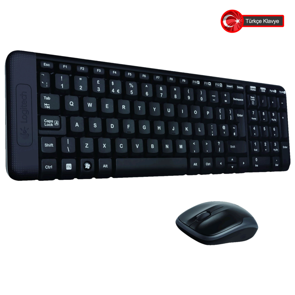 Logitech%20MK220%20(920-003163)%20Kablosuz%20Türkçe%20Q%20Klavye/Mouse%20Set