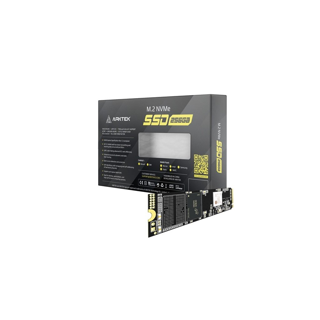 ARKTEK%20AK-M2-256GP,%20256GB,%201950/1200,%20Gen2,%20NVME%20PCIe%20M.2,%20SSD