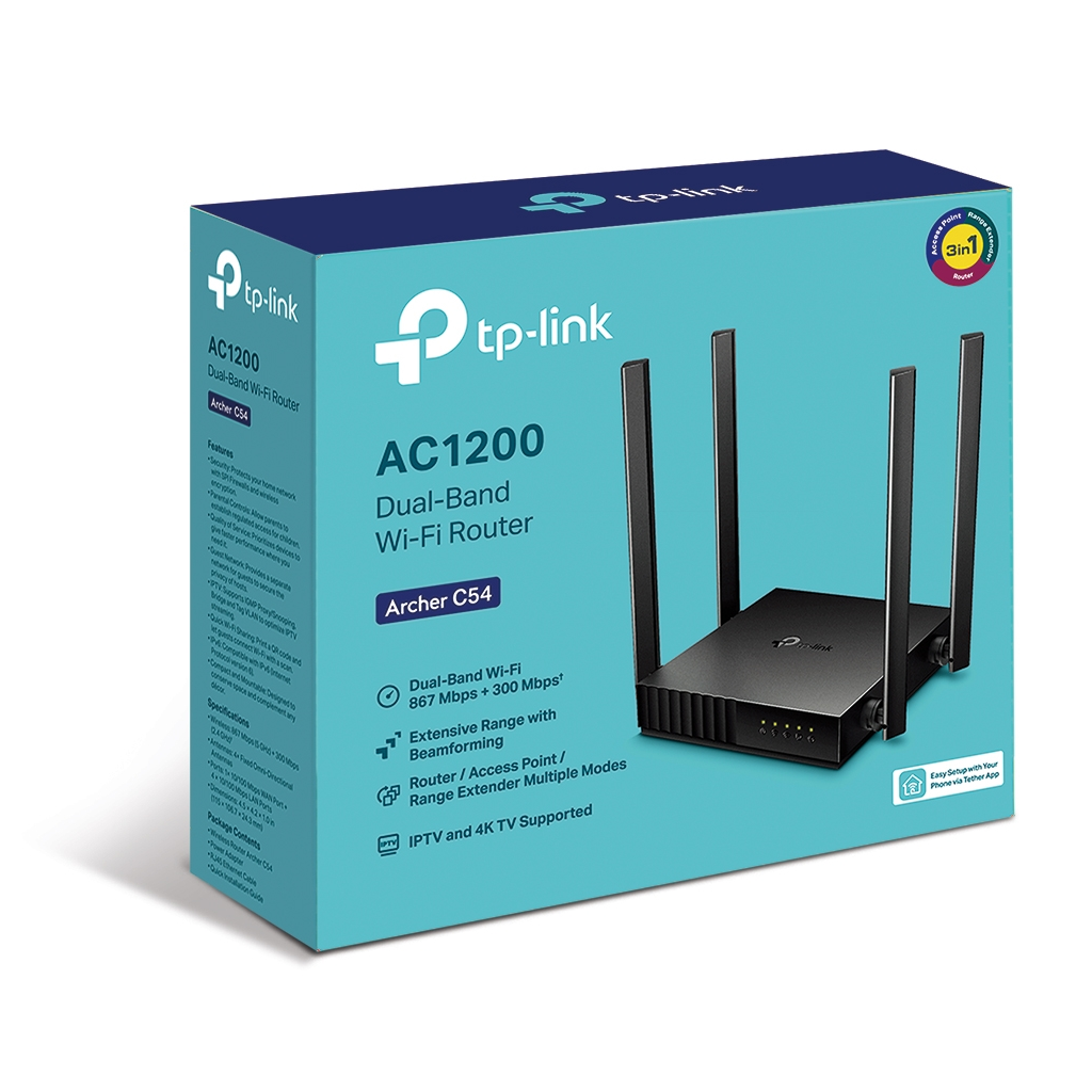 TP-LINK%20ARCHER%20C54,%20AC1200,%204Port,%20300-867Mbps,%20Dual%20Band%20WiFi,%20Masaüstü,%20Megabit,%20Router,%20Access%20Point,%20Range%20Extender