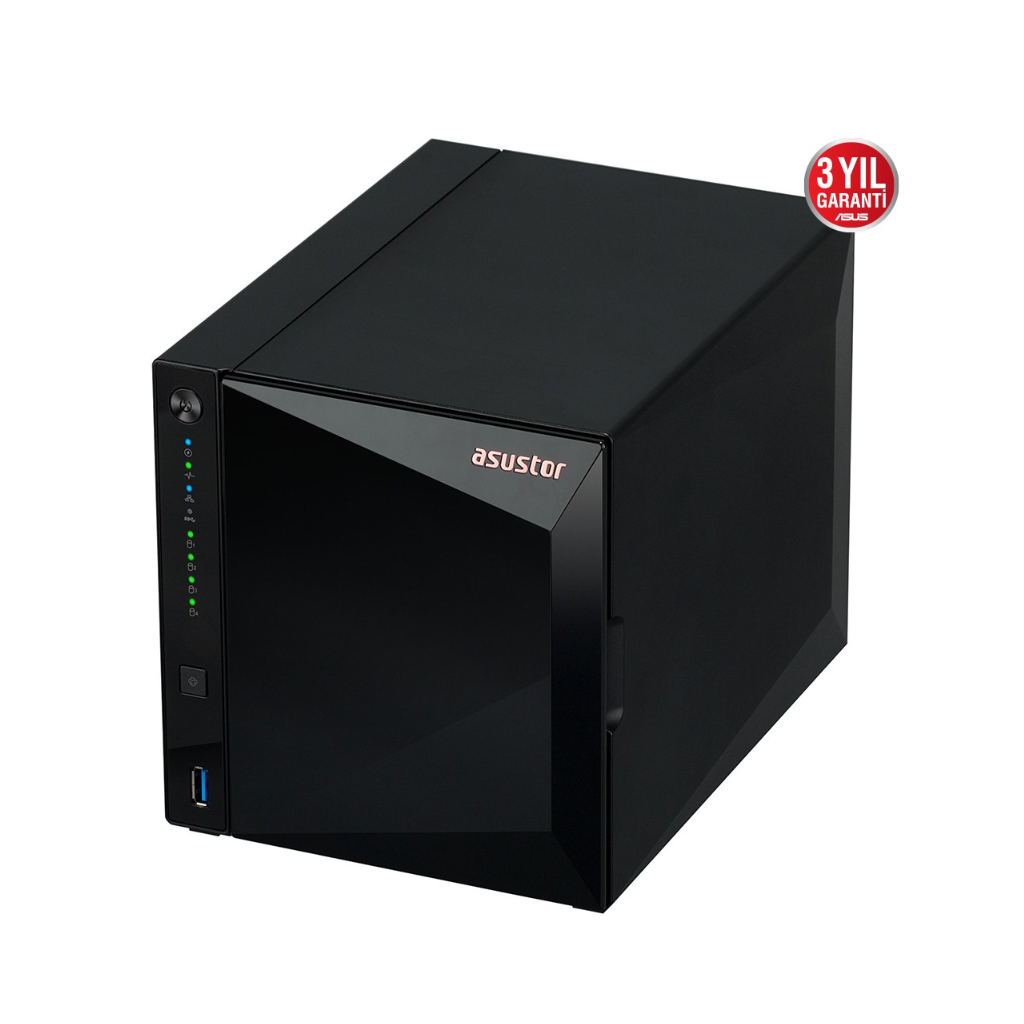 ASUSTOR%20AS3304T,%202Gb%20DDR4%20Ram,%204%20Yuvalı%20(4x22TB%20Destek),%201x2.5GbE%20Network,%203xUSB%203.2,%20Tower%20NAS%20(Yedekleme)%20Cihazı