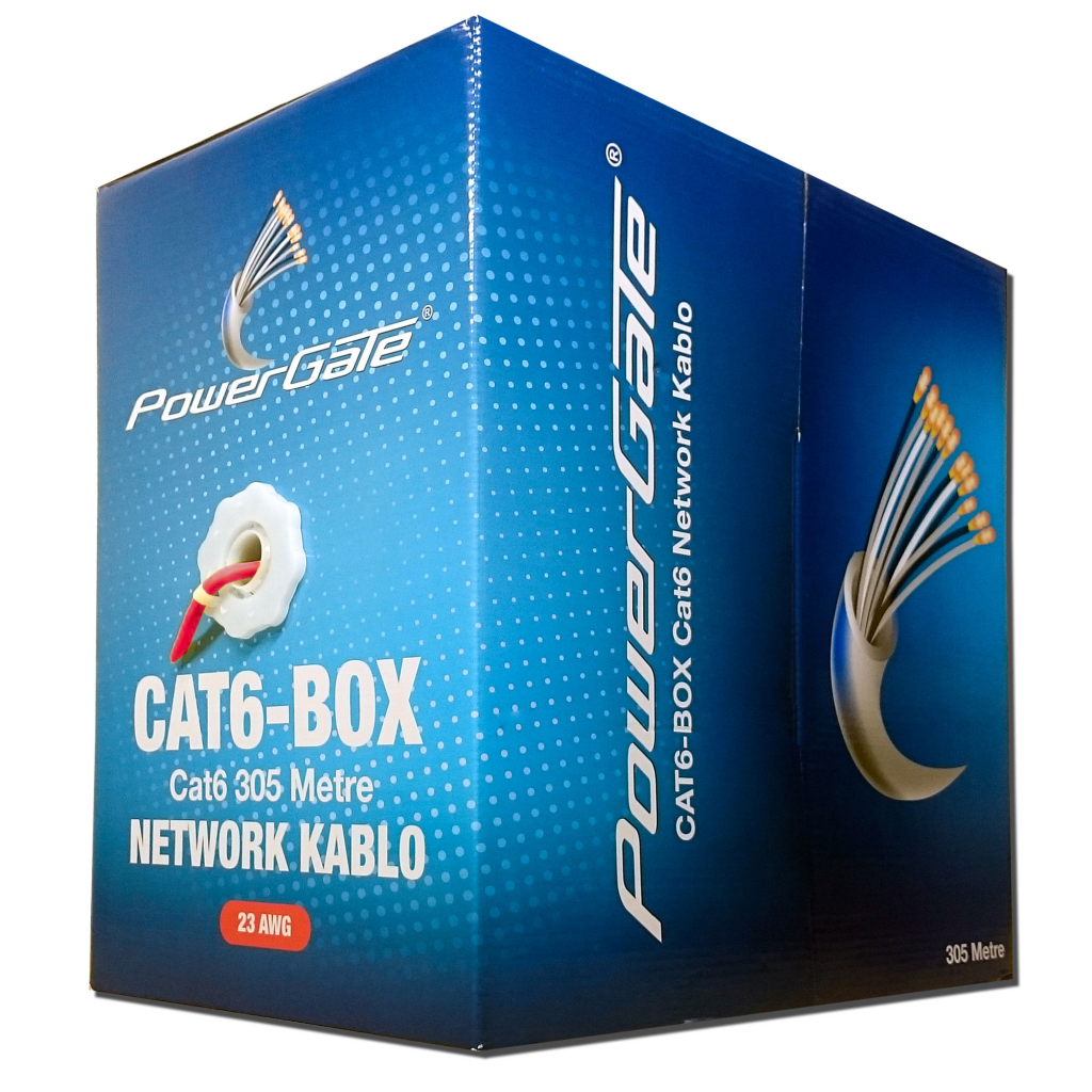 POWERGATE%20CAT6-BOX-RE,%2023AWG,%200,57mm,%20UTP,%20CAT6%20Kablo,%20305m,%20Kırmızı