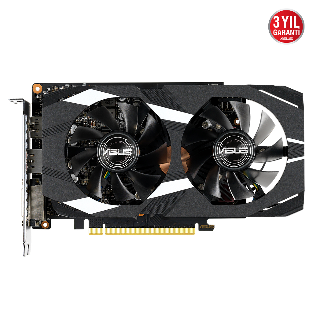 ASUS%20DUAL-GTX1650-O4GD6-P-EVO,%204Gb,%20GDDR6,%20128Bit,%201xDVI,%201xHDMI,%201xDP%20GAMING%20Ekran%20Kartı