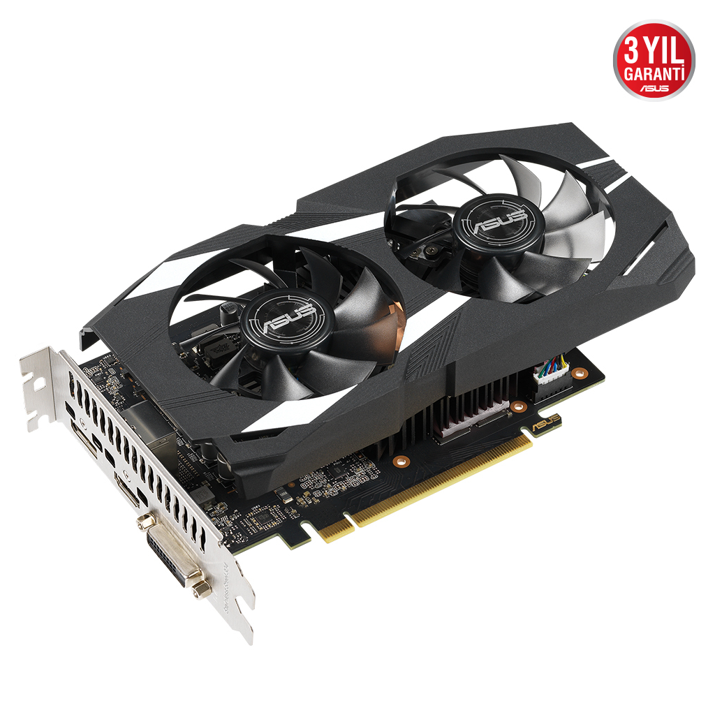 ASUS%20DUAL-GTX1650-O4GD6-P-EVO,%204Gb,%20GDDR6,%20128Bit,%201xDVI,%201xHDMI,%201xDP%20GAMING%20Ekran%20Kartı