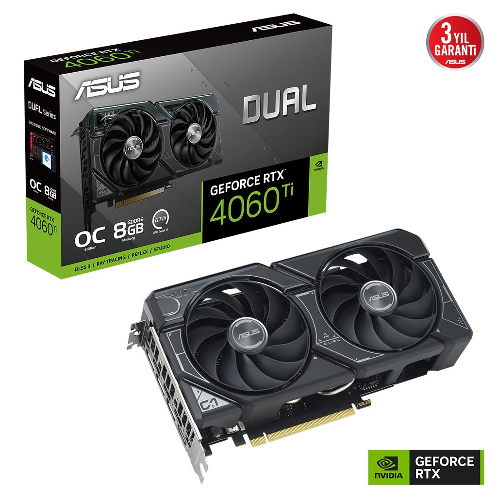 ASUS%20DUAL-RTX4060TI-O8G,%208Gb,%20128Bit,%20GDDR6,%201xHDMI,%203xDP%20GAMING%20Ekran%20Kartı