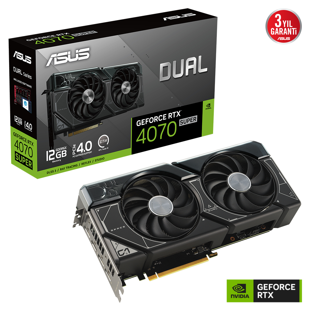 ASUS%20DUAL-RTX4070S-12G,%2012Gb,%20192Bit,%20GDDR6X,%201xHDMI,%203xDP%20GAMING%20Ekran%20Kartı