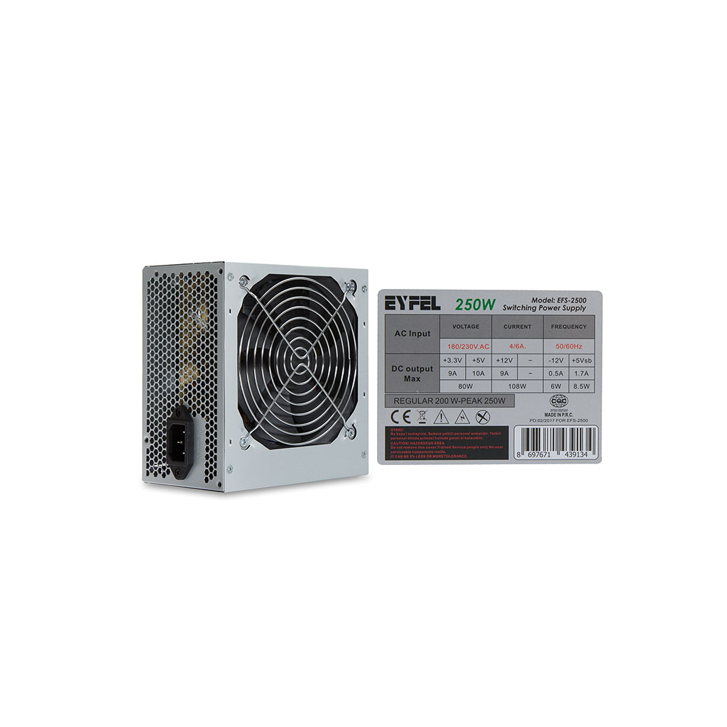 EYFEL%20EFS-2500,%20250W%20Peak,%2012cm%20Fan,%20ATX,%20Power%20Supply%20(PSU)