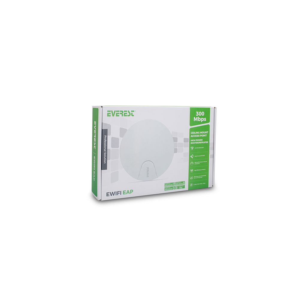 EVEREST%20EWIFI%20EAP,%20%201Port,%20PoE,%20300Mbps,%20%202.4Ghz%20Wifi,%20Tavan%20Tipi,%20Router,%20Access%20Point