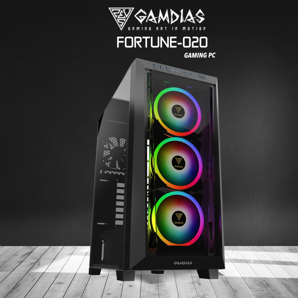 GAMDIAS%20FORTUNE-020,%20i5-12400F,%2016Gb%20DDR5%20Ram,%20512Gb%20NVMe%20SSD,%208Gb%20GDDR6%20RTX3070%20Ekran%20Kartı,%201600W%20Kasa,%20Free%20Dos%20GAMING%20PC