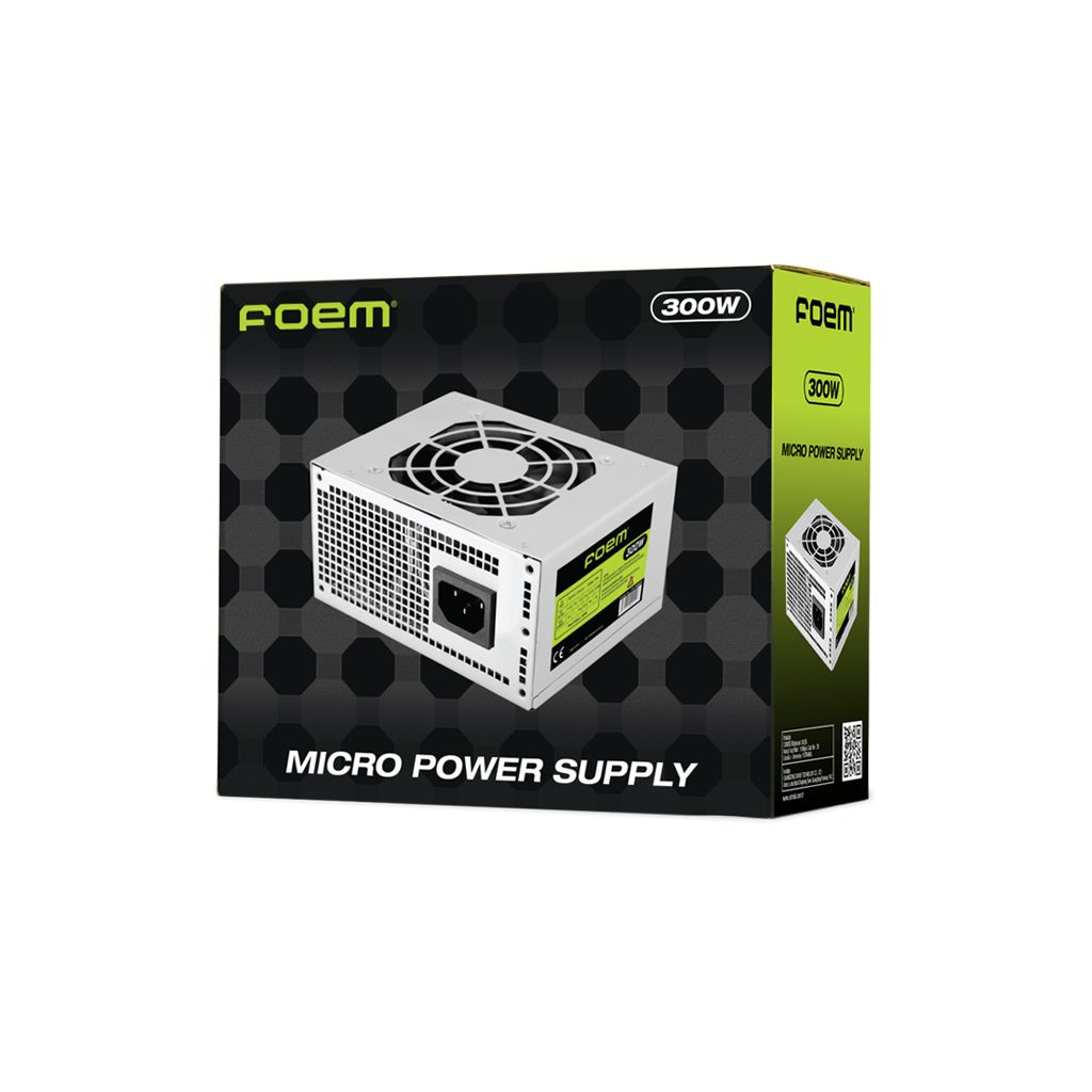 FOEM%20FPS-M30F8,%20300W,%208cm%20Fan,%20SATA,%20Mini%20ATX,%20100%20x%20125%20x%2064%20mm,%20Power%20Supply%20(PSU),