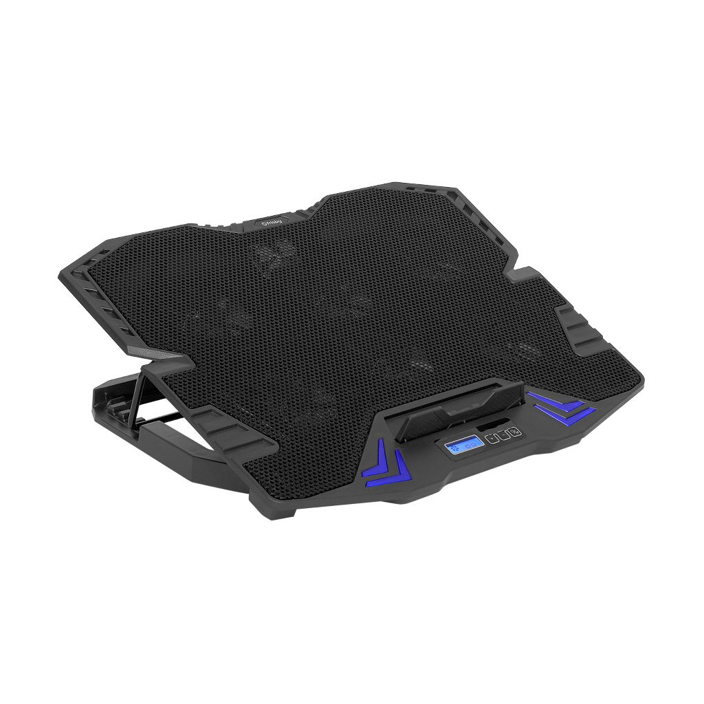 FRISBY%20FNC-5235ST%206%20adet%20x%207cm%20Fan,%20%2010’’-15.6’’%20Gaming%20Notebook%20Soğutucu,%205%20Kademeli%20Stand,%203%20Farklı%20Program,%20Ayarlanabilir%20Hız,%20Mavi%20Ledli%20(Siyah)