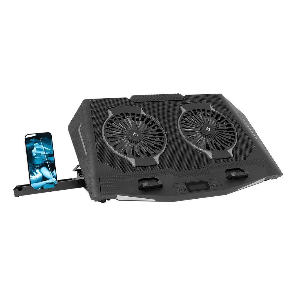 FRISBY%20FNC-5250ST%202%20adet%20x%2014cm%20Fan,%20RGB%20Aydınlatma,%2010’’-17’’%20Gaming%20Notebook%20Soğutucu,%205%20Kademeli%20Stand,%20İşlevsel%20Telefon%20Tutucu%20(Siyah)