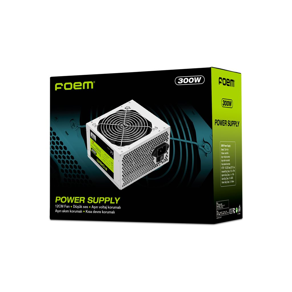 FOEM%20FPS-G30F12,%20300W,%2012cm%20Fan,%20Sata,%20ATX,%20Power%20Supply%20(PSU)