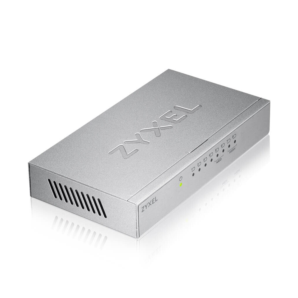 ZyXEL%20GS-108B%20V3,%208%20Port,%20GigaBit,%20Metal%20Kasa,%20Yönetilemez,%20Masaüstü%20Switch