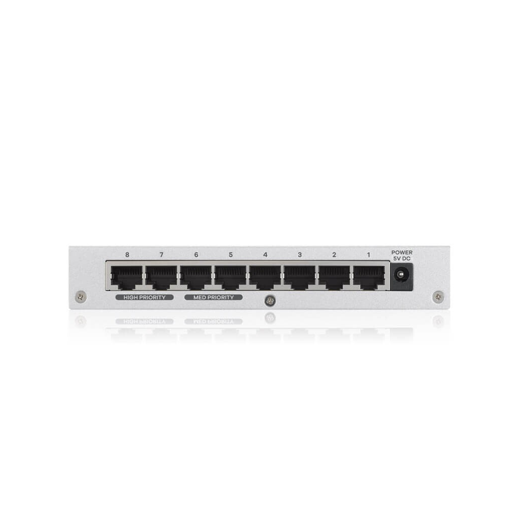 ZyXEL%20GS-108B%20V3,%208%20Port,%20GigaBit,%20Metal%20Kasa,%20Yönetilemez,%20Masaüstü%20Switch