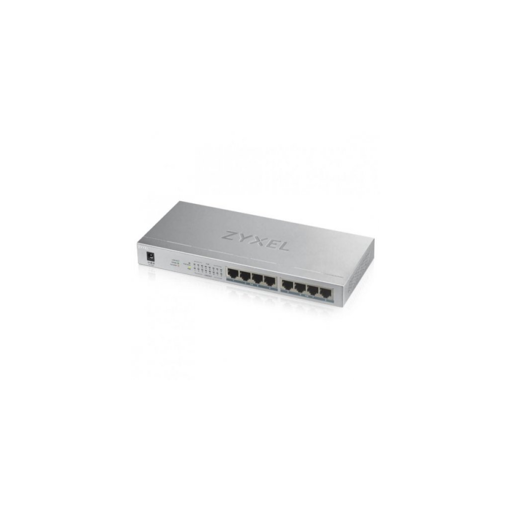 ZyXEL%20GS1008HP,%208%20Port,%20GigaBit,%208%20Port%20PoE%2060W,%20Yönetilemez,%20Masaüstü%20Switch