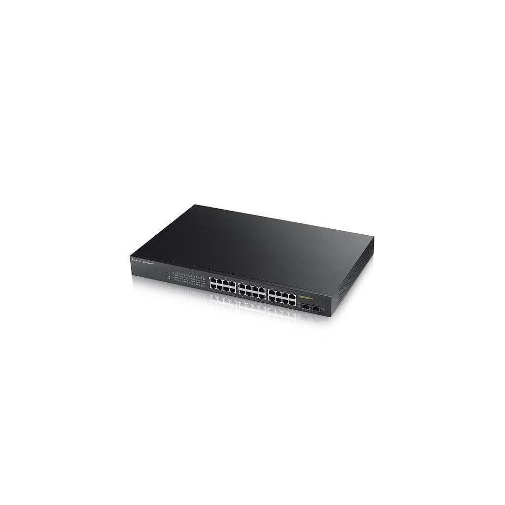 ZyXEL%20GS1900-24HP%20V2,%2024%20Port,%20GigaBit,%2024%20Port%20PoE%20170W,%20+2Port%20GigaBit%20SFP,%20Yönetilebilir,%20Rackmount%20Switch