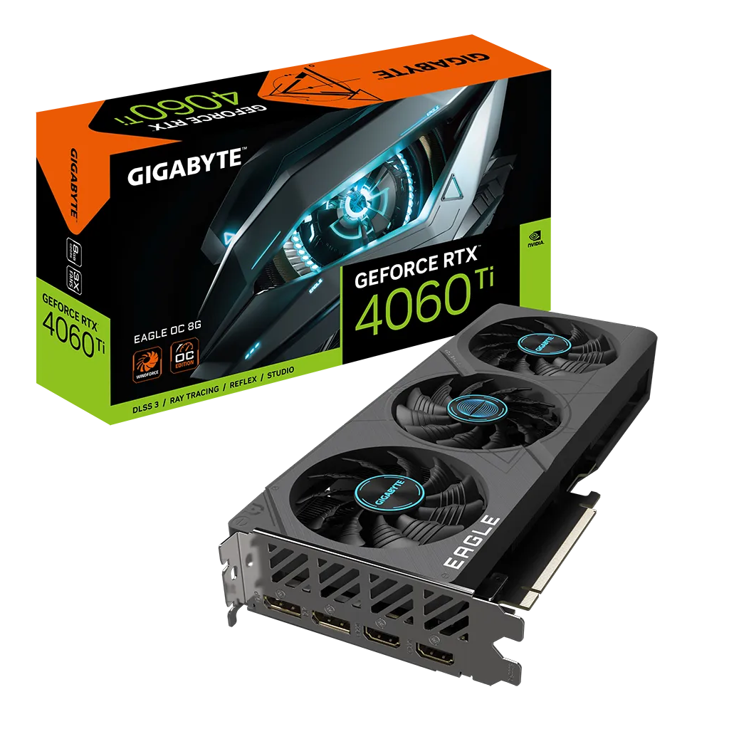 GIGABYTE%20GV-N406TEAGLE%20OC-8GD,%20RTX4060TI,%20EAGLE%20OC,%208Gb,%20GDDR6,%20128BIT,%202xHDMI,%202xDP,%20GAMING%20Ekran%20KARTI