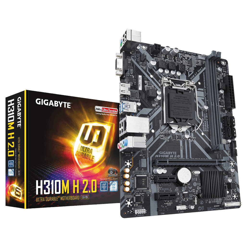 GIGABYTE%20H310M%20H%202.0,%202xDDR4,%20D-SUB,%20HDMI,%20%208-9.Nesil,%20LGA1151%20Soket,%20Anakart