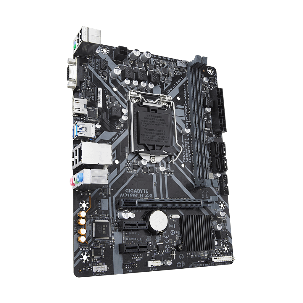 GIGABYTE%20H310M%20H%202.0,%202xDDR4,%20D-SUB,%20HDMI,%20%208-9.Nesil,%20LGA1151%20Soket,%20Anakart