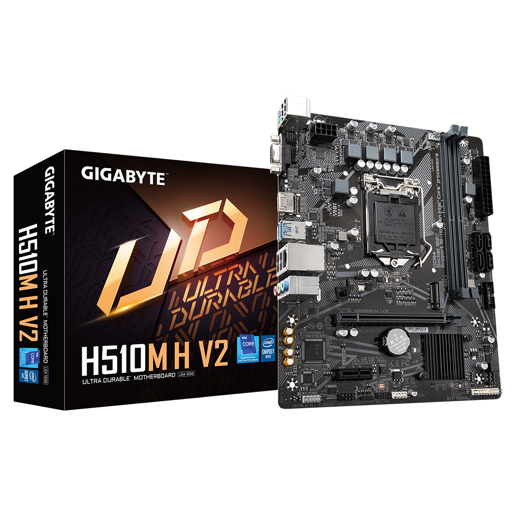 GIGABYTE%20H510M%20H%20V2%20rev.1.0,%203200Mhz,%202xDDR4,%20M.2,%20D-SUB,%20HDMI,%2010-11.Nesil,%20LGA1200%20Soket,%20Anakart