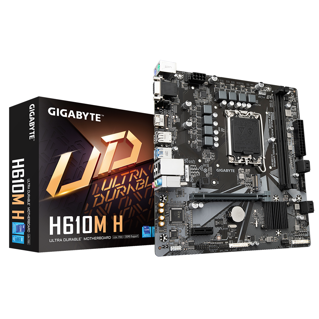 GIGABYTE%20H610M-H%20rev.1.0,%205600MHz,%202xDDR5,%20M.2,%20D-SUB,%20HDMI,%2012-13.14.Nesil,%20LGA1700%20Soket,%20Anakart