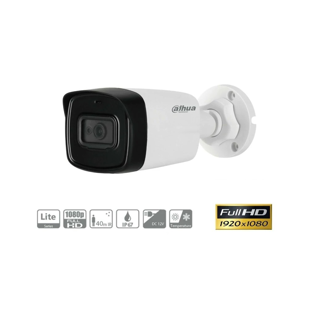 DAHUA%20HAC-HFW1200TL-0360B%202Mpix%20%2040%20Mt%20Gece%20Gör.,%203,6m%20Lens,%20Bullet%20%20Kamera