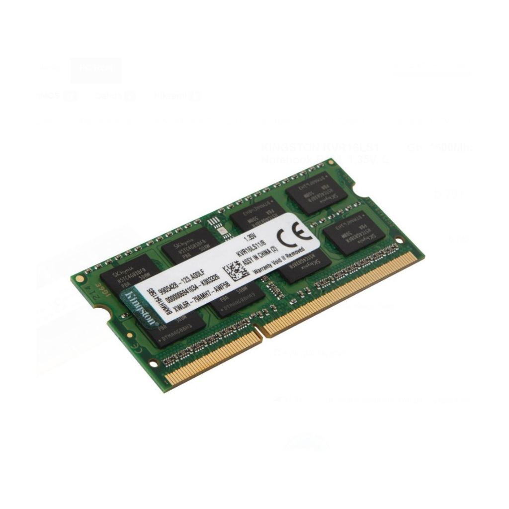 KINGSTON%20KVR16LS11/8,%208Gb,%201600Mhz,%20DDR3,%20Sodimm%20Notebook%20RAM,%201,35V,%20CL11