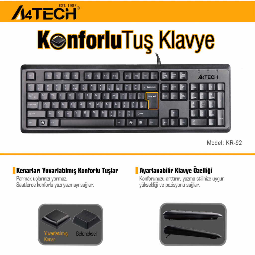 A4%20TECH%20KR-92,%20Siyah,%20USB%20Kablolu,%20Türkçe%20Q,%20Multimedya,%20Klavye