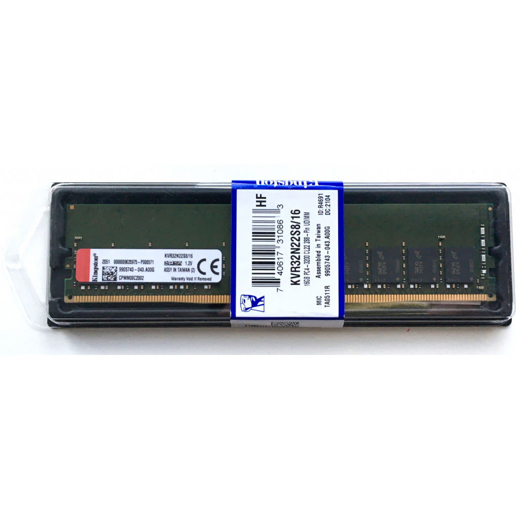 KINGSTON%20KVR32N22S8/16,%2016Gb,%203200Mhz,%20DDR4,%20CL22,%20Desktop%20RAM