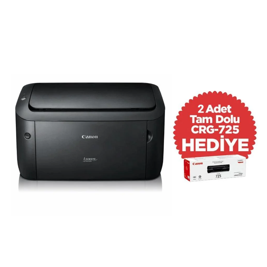 CANON%20i-SENSYS%20LBP6030B,%20Lazer%20Yazıcı%20(Siyah),%20Orjinal%20+2adet%20CRG725%20Toner%20Hediyeli%20(Dakikada%2018%20Sayfa)