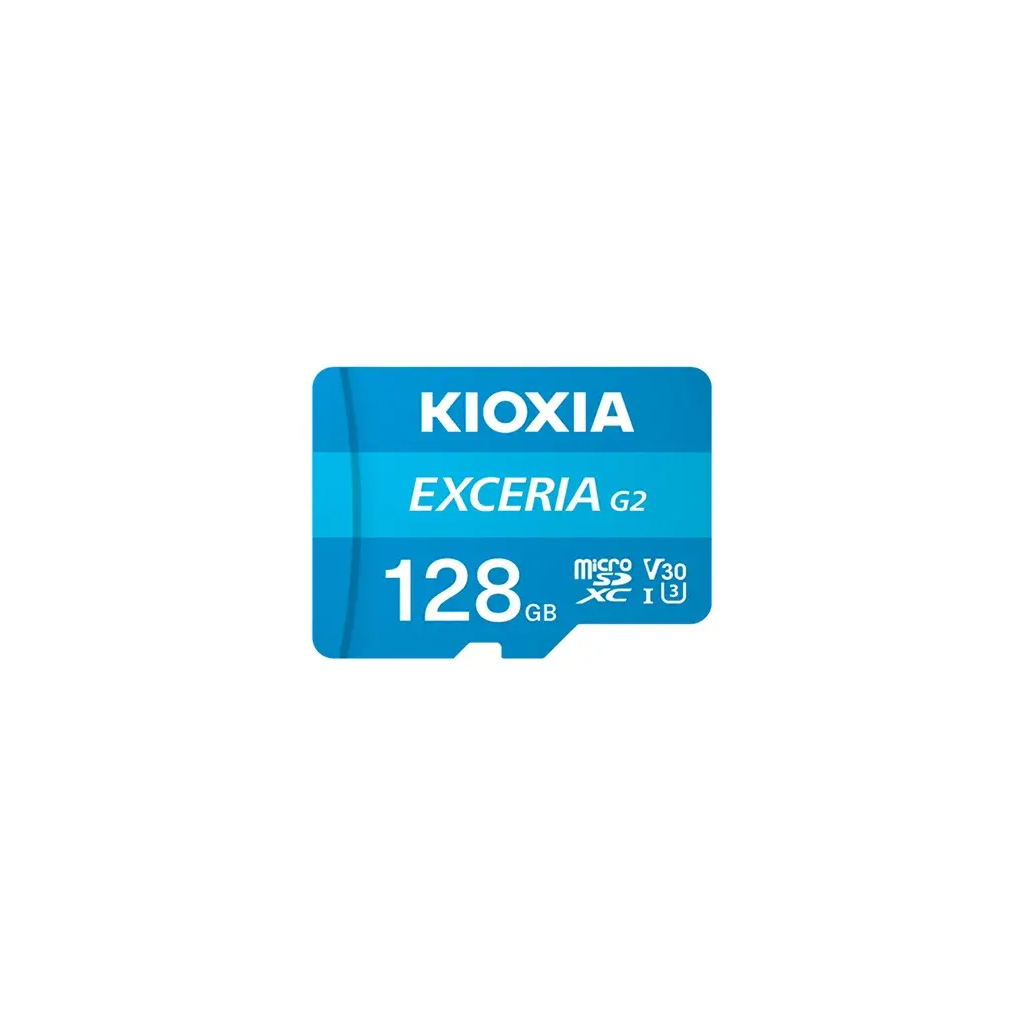 KIOXIA%20128GB%20ExceriaG2,%20LMEX1L128GG2,%20U1%20V30%204K,%20CL10,%20100Mb/s,%20MicroSD%20Kart%20Bellek%20(SD%20Adaptörlü)