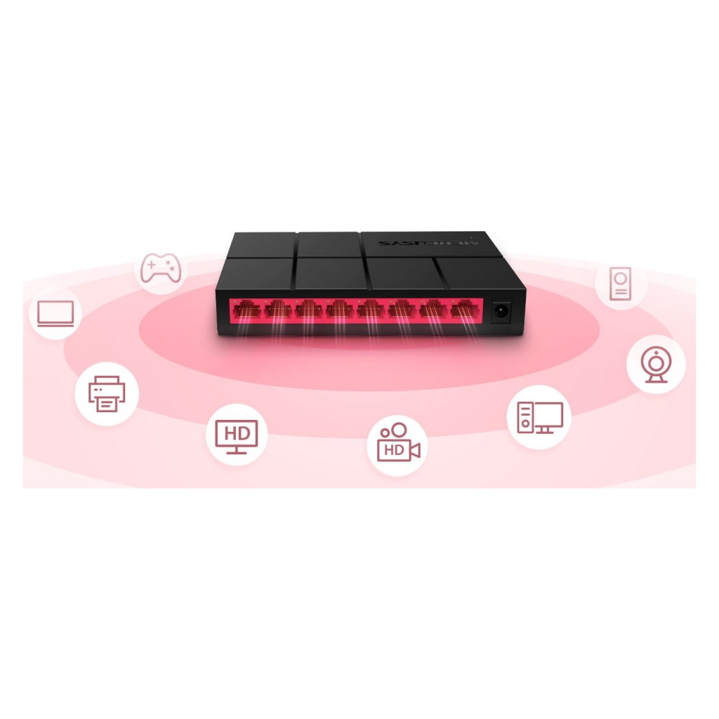 MERCUSYS%20MS108G,%208%20Port,%20GigaBit,%20Yönetilemez,%20Masaüstü%20Switch