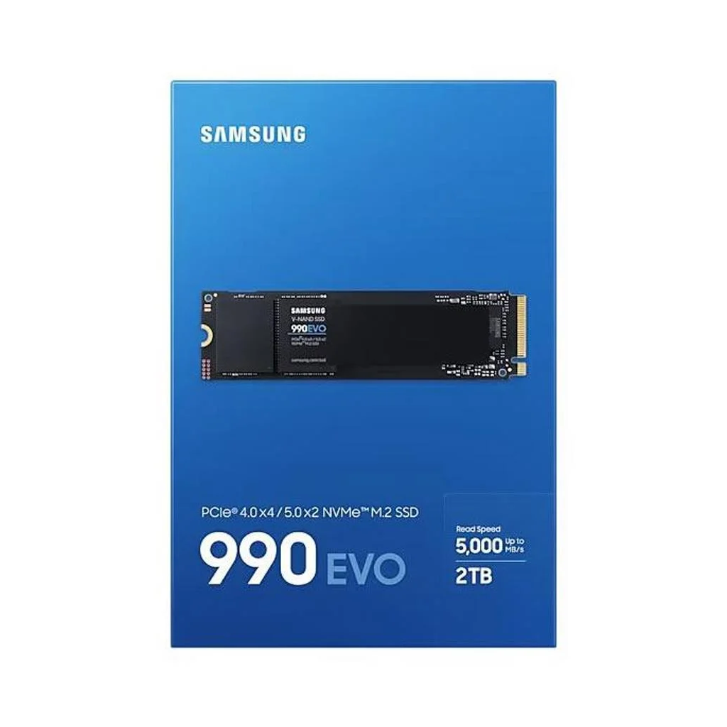 SAMSUNG%20MZ-V9E2T0BW,%20990%20EVO,%202TB,%205000/4200,%20Gen4,%20NVMe%20PCIe%20M.2%202280,%20SSD