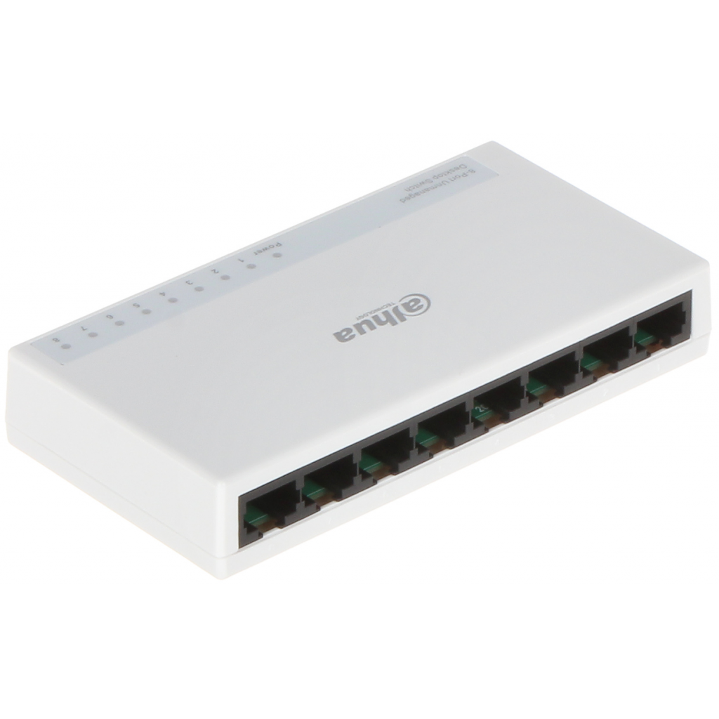 DAHUA%20PFS3008-8ET-L,%208%20Port,%20MegaBit,%20Yönetilemez,%20Masaüstü%20Switch