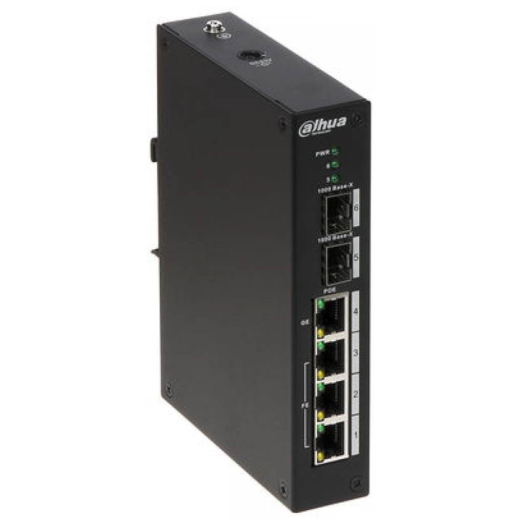 DAHUA%20PFS3206-4P-96,%204%20Port,%203%20Port%20Megabit%20PoE%2030W,%201%20Port%20Gigabit%20PoE%2060W,%202%20Port%20Gigabit%20SFP,%20Endüstriyel,%20Yönetilemez,%20Masaüstü%20Switch