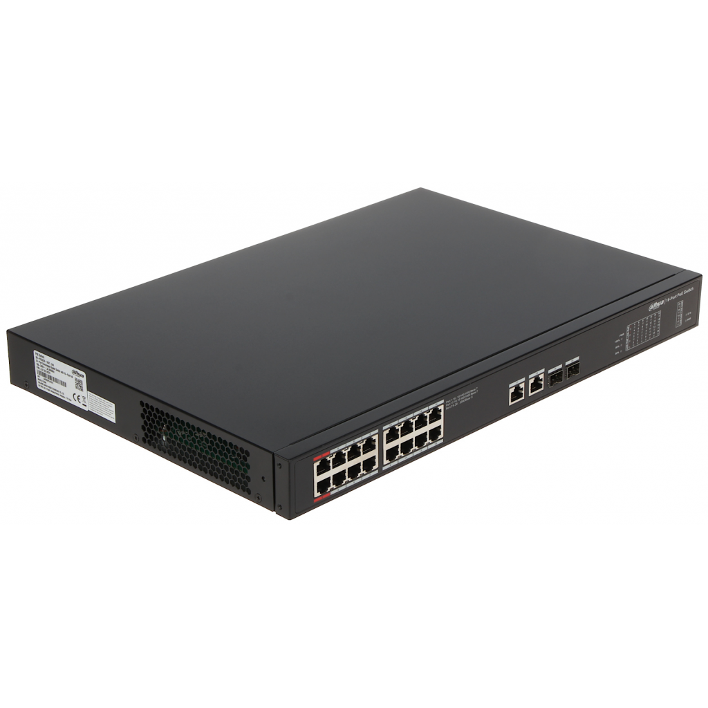 DAHUA%20PFS3220-16GT-240,%2016%20Port,%20GigaBit,%2016%20Port%20PoE,%20240W,%20+2%20Port%20GigaBit%20Uplink,%20+2%20Port%20Combo%20SFP,%20Yönetilemez,%20Rack%20Mount%20Switch