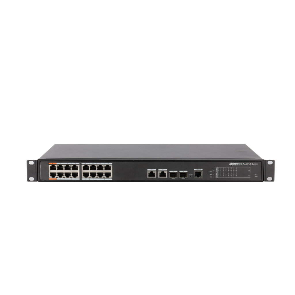 DAHUA%20PFS4218-16ET-240-V2,%2016%20Port,%20MegaBit,%2016%20Port%20PoE,%20240W,%20+2%20Port%20Combo%20SFP,%20+2%20Port%20GigaBit%20Uplink,%20Yönetilebilir,%20Rack%20Mount%20%20Switch