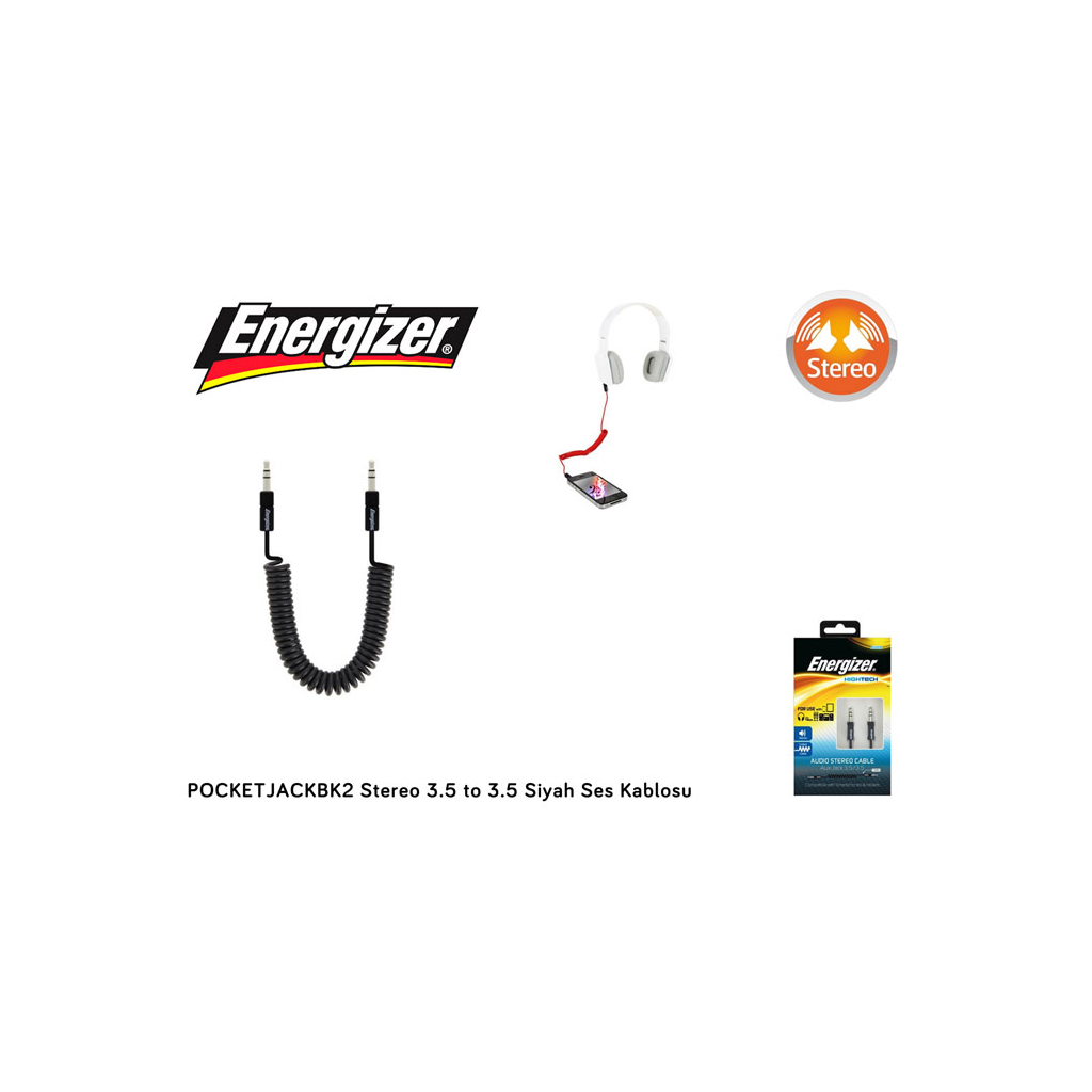 Energizer%20POCKETJACBK2,%201.5mt,%20Stereo,%203.5%20TO%203.5%20Siyah,%20Spiral,%20Ses%20Kablosu