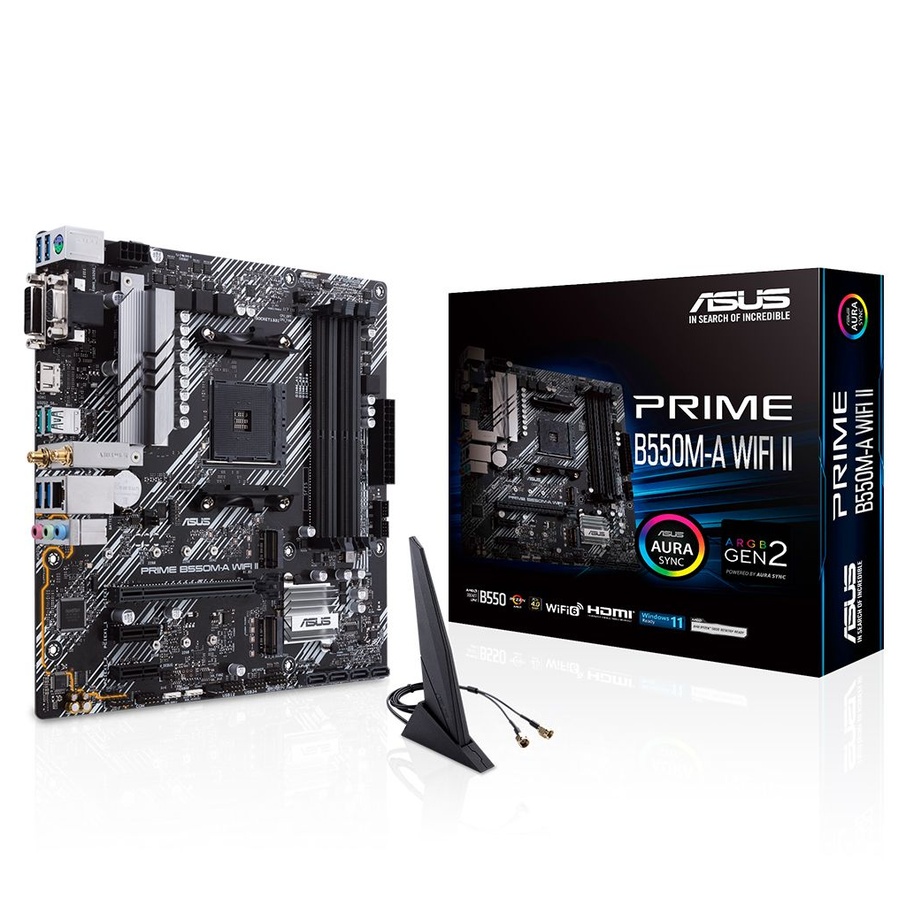 ASUS%20PRIME%20B550M-A%20WIFI%20II,%204xDDR4,%202x%20M.2,%20D-SUB,%20DVI,%20HDMI,%20Wi-Fi%206,%20Bluetooth%20v5.2,%20AM4%20Soket%20Anakart