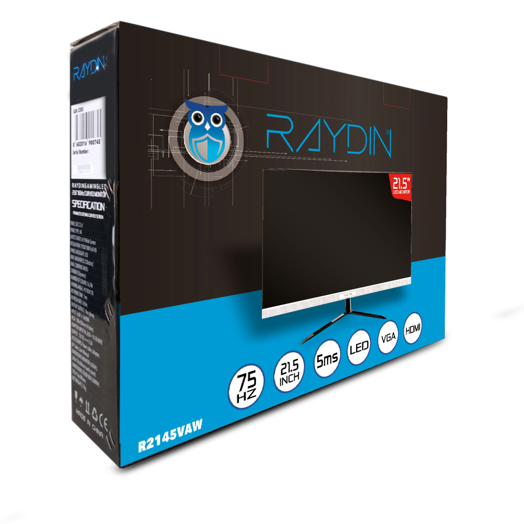 RAYDIN%20R2145VAW%2021,5’’%205ms,%2075Hz,%20Full%20HD,%20D-Sub,%20HDMI,%20Frameless,%20VA%20LED%20Monitör%20(Beyaz)