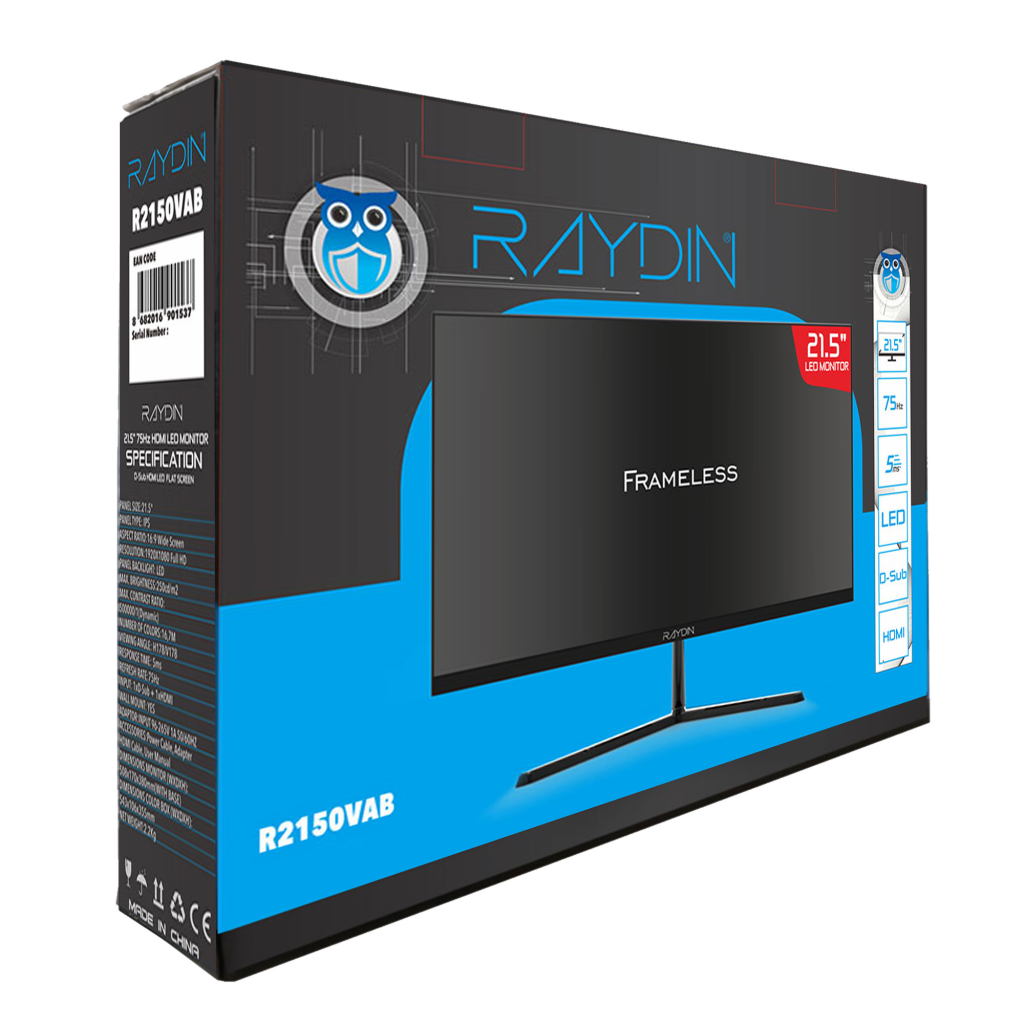 RAYDIN%20R2150VAB,%2021,5’’%205ms,%2075Hz,%20Full%20HD,%20D-Sub,%20HDMI,%20Frameless,%20VA%20LED%20Monitör%20(Siyah)