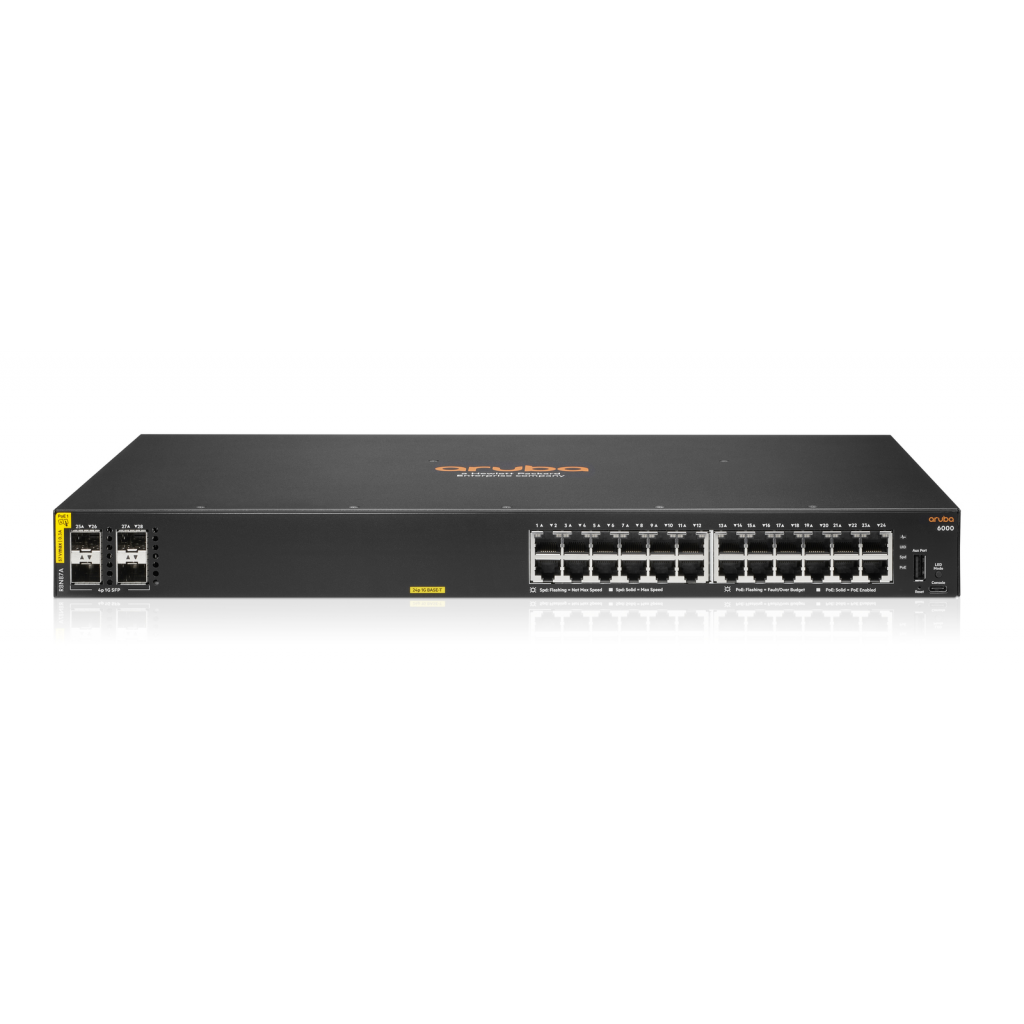 HP%20Aruba%206000-24G,%20R8N87A,%2024Port,%20Poe,%20370W,%20Gigabit,%204%20Port%20GigaBit%20SFP,%20Yönetilebilir,%20Rack%20Mount%20Switch