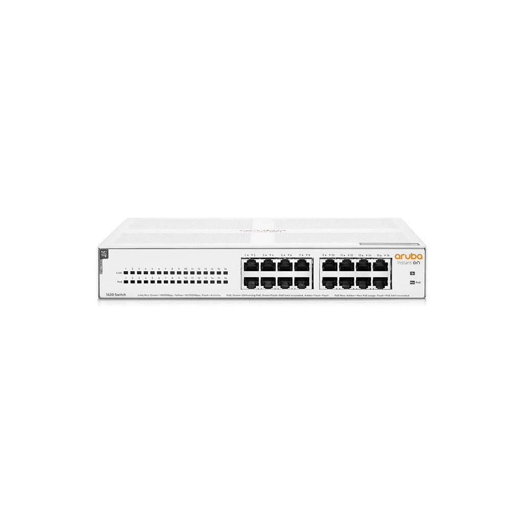 HP%20Aruba%20Instant%20On%20R8R48A%201430-16G,%2016Port,%20GigaBit,%2016%20Port%20Poe,%20Yönetilemez,%20Masaüstü%20Switch