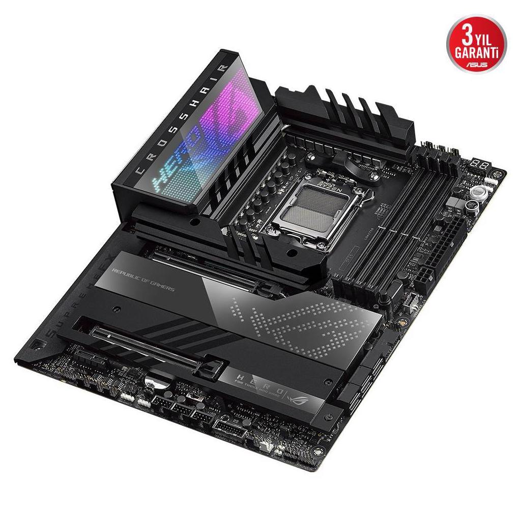 ASUS%20ROG%20CROSSHAIR%20X670E%20HERO,%204xDDR5,%205xM.2,%20HDMI,%204xType-C,%20Wi-Fi%206E,%20Bluetooth%20v5.3,%20AMD%20Ryzen%207000%20Serisi,%20AM5%20Soket%20Anakart