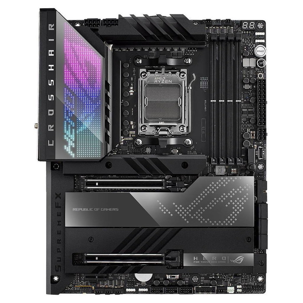 ASUS%20ROG%20CROSSHAIR%20X670E%20HERO,%204xDDR5,%205xM.2,%20HDMI,%204xType-C,%20Wi-Fi%206E,%20Bluetooth%20v5.3,%20AMD%20Ryzen%207000%20Serisi,%20AM5%20Soket%20Anakart