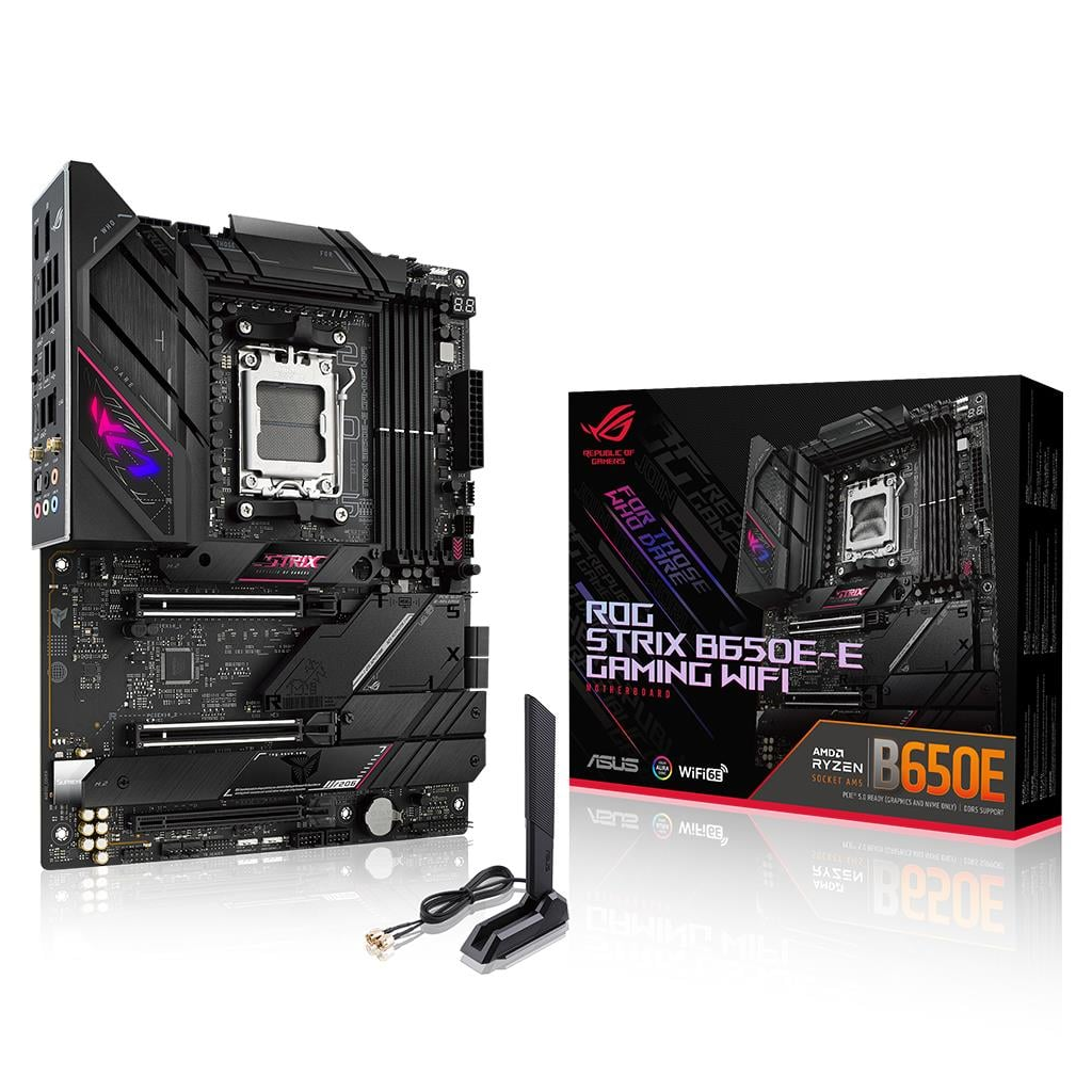 ASUS%20ROG%20STRIX%20B650E-E%20GAMING%20WIFI,%204xDDR5,%204x%20M2,%20HDMI,%20DP,%202xType-C,%20Wi-Fi%206E,%20Bluetooth%20v5.2,%20AMD%20Ryzen%207000%20Serisi,%20AM5%20Soket%20Anakart