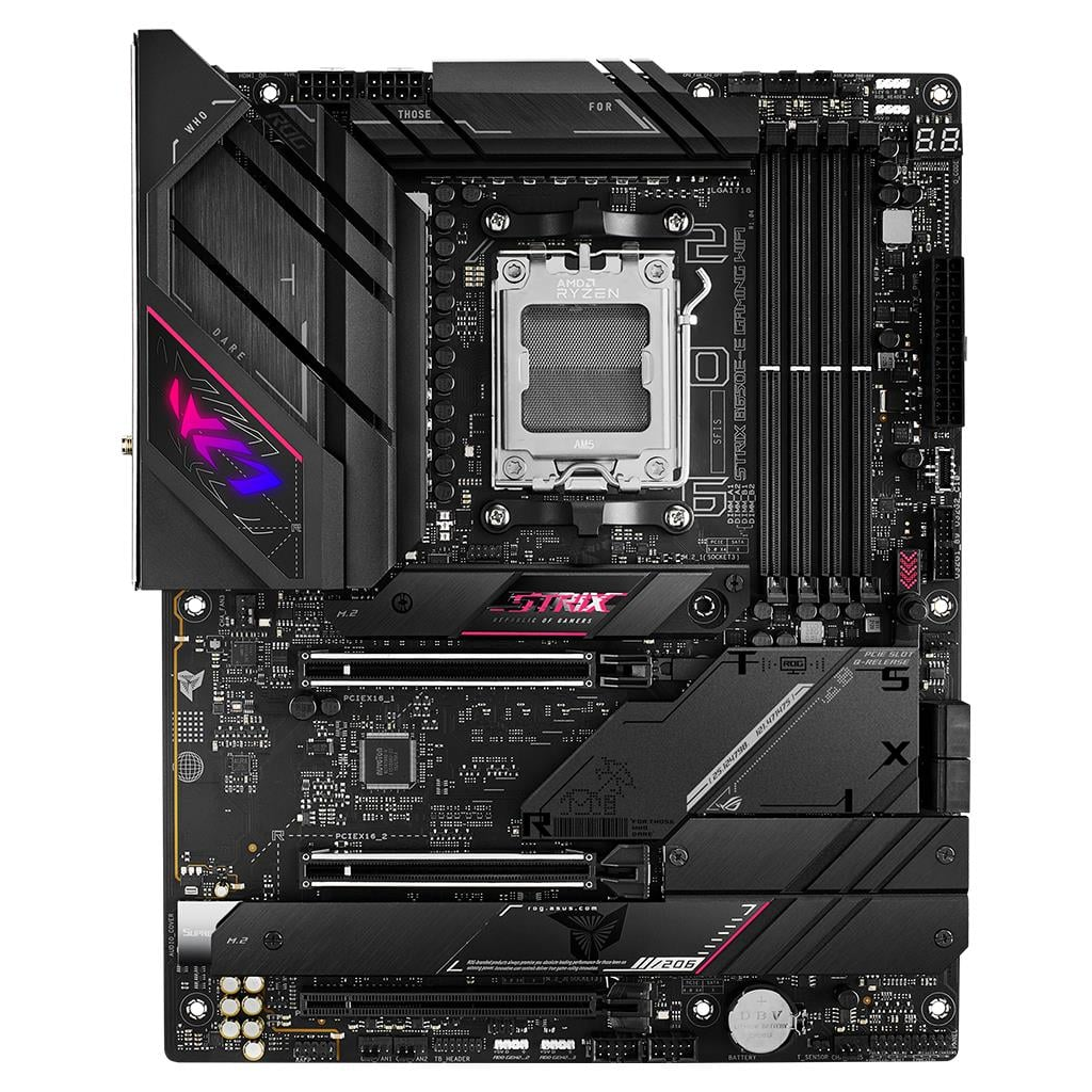 ASUS%20ROG%20STRIX%20B650E-E%20GAMING%20WIFI,%204xDDR5,%204x%20M2,%20HDMI,%20DP,%202xType-C,%20Wi-Fi%206E,%20Bluetooth%20v5.2,%20AMD%20Ryzen%207000%20Serisi,%20AM5%20Soket%20Anakart